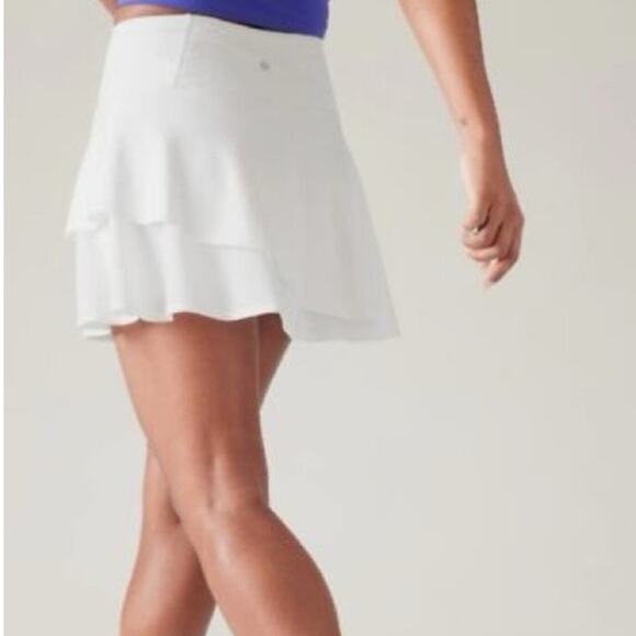 ATHLETA  Ace Mesh Skort Jupe-Short White size XL - Picture 2 of 11